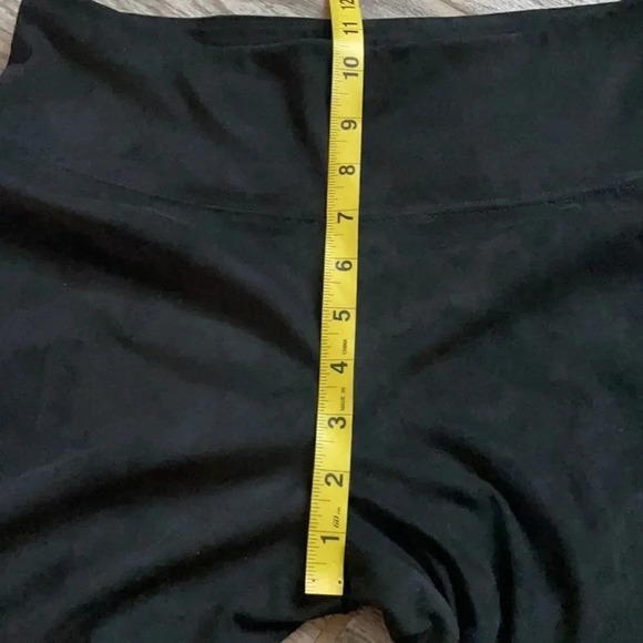 Soft Surroundings faux suede black leggings, high rise. Women’s size S petite - Picture 8 of 12